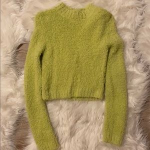 Green Fuzzy Sweater
